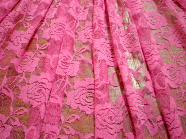 10.Dark Pink Putul Flower Lace